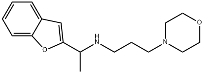N-[1-(1-苯并呋喃-2-基)乙基]-N-(3-吗啉-4-基丙基)胺 结构式