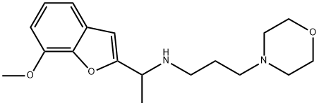 N-[1-(7-methoxy-1-benzofuran-2-yl)ethyl]-N-(3-morpholin-4-ylpropyl)amine Structure