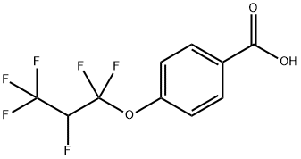 4-(1,1,2,3,3,3-hexafluoropropoxy)benzoic acid 化学構造式