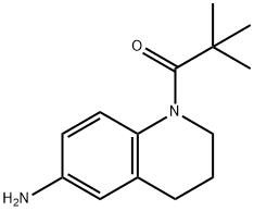 1-(2,2-ジメチルプロパノイル)-1,2,3,4-テトラヒドロキノリン-6-アミン 化学構造式