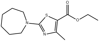 ethyl 2-azepan-1-yl-4-methyl-1,3-thiazole-5-carboxylate|2-高哌啶-1-基-4-甲基-1,3-噻唑-5-甲酸乙酯