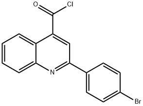 2-(4-ブロモフェニル)キノリン-4-カルボニルクロリド 化学構造式