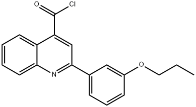2-(3-丙氧芬基)喹啉-4-甲酰氯, 1160264-80-1, 结构式