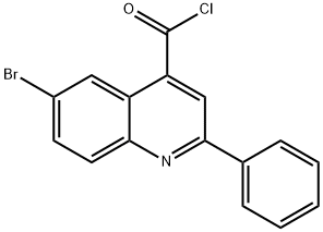6-bromo-2-phenylquinoline-4-carbonyl chloride 化学構造式