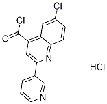 6-chloro-2-pyridin-3-ylquinoline-4-carbonyl chloride hydrochloride 化学構造式