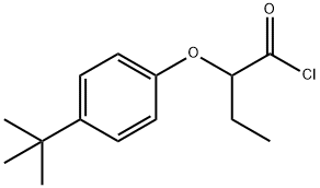 2-(4-叔丁基苯氧基)丁酰氯化物 结构式