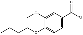 4-butoxy-3-methoxybenzoyl chloride Structure