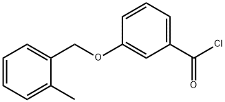 3-[(2-methylbenzyl)oxy]benzoyl chloride Struktur
