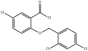 5-氯-2-[(2,4-二氯苄基)氧基]苯甲酰氯, 1160260-24-1, 结构式