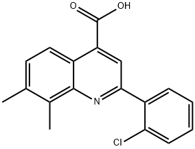 2-(2-chlorophenyl)-7,8-dimethylquinoline-4-carboxylic acid price.