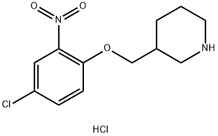 3-[(4-Chloro-2-nitrophenoxy)methyl]piperidinehydrochloride|