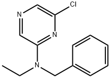 N-Benzyl-6-chloro-N-ethyl-2-pyrazinamine Structure