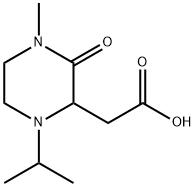 2-(1-Isopropyl-4-methyl-3-oxo-2-piperazinyl)-acetic acid Structure
