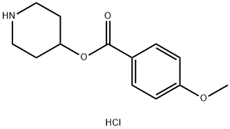 4-Piperidinyl 4-methoxybenzoate hydrochloride,1220021-02-2,结构式