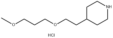 3-Methoxypropyl 2-(4-piperidinyl)ethyl etherhydrochloride,1220031-40-2,结构式