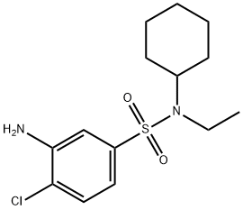 3-Amino-4-chloro-N-cyclohexyl-N-ethylbenzenesulfonamide Struktur