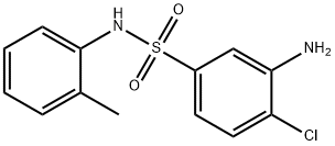 3-Amino-4-chloro-N-(2-methylphenyl)-benzenesulfonamide 结构式