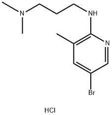 N1-(5-Bromo-3-methyl-2-pyridinyl)-N3,N3-dimethyl-1,3-propanediamine hydrochloride,1220017-52-6,结构式