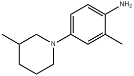 2-Methyl-4-(3-methyl-1-piperidinyl)aniline Struktur