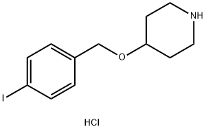 4-((4-碘苄基)氧基)哌啶盐酸盐,1220034-88-7,结构式