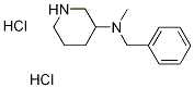 N-Benzyl-N-methyl-3-piperidinamine dihydrochloride Struktur