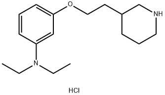 N,N-Diethyl-3-[2-(3-piperidinyl)ethoxy]anilinehydrochloride Structure