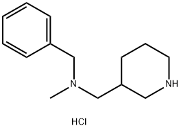 N-Benzyl-N-methyl3-piperidinylmethanaminedihydrochloride Struktur