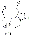 N-(3-Hydroxypropyl)-4,5,6,7-tetrahydro-1H-pyrazolo[4,3-c]pyridine-3-carboxamide hydrochloride Struktur
