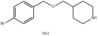 4-{[(4-Bromobenzyl)oxy]methyl}piperidinehydrochloride 结构式