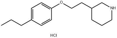 3-[2-(4-Propylphenoxy)ethyl]piperidinehydrochloride,1219972-12-9,结构式