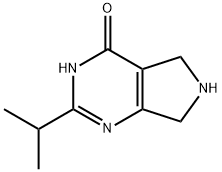 2-Isopropyl-6,7-dihydro-5H-pyrrolo-[3,4-d]pyrimidin-4-ol 化学構造式