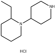 4-(2-Ethyl-1-piperidinyl)piperidinedihydrochloride Structure