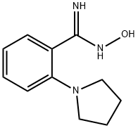 N'-Hydroxy-2-(1-pyrrolidinyl)-benzenecarboximidamide Struktur