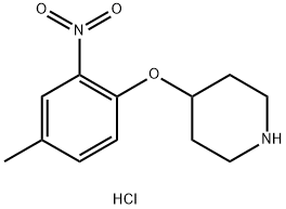 4-(4-Methyl-2-nitrophenoxy)piperidinehydrochloride Structure