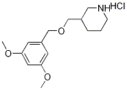 3,5-Dimethoxybenzyl 3-piperidinylmethyl etherhydrochloride,1219977-24-8,结构式