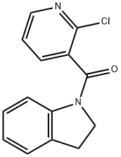 1-(2-氯吡啶-3-羰基)-2,3-二氢-1H-吲哚, 557781-56-3, 结构式