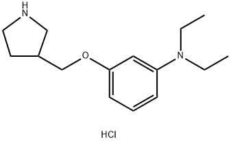 N,N-Diethyl-3-(3-pyrrolidinylmethoxy)anilinehydrochloride Struktur