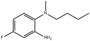 N~1~-Butyl-4-fluoro-N~1~-methyl-1,2-benzenediamine 化学構造式