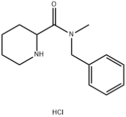 N-Benzyl-N-methyl-2-piperidinecarboxamidehydrochloride Structure