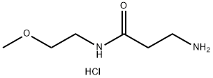 3-Amino-N-(2-methoxyethyl)propanamidehydrochloride 化学構造式