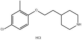 4-[2-(4-Chloro-2-methylphenoxy)ethyl]piperidinehydrochloride Structure