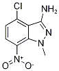 4-氯-1-甲基-7-硝基-1H-吲唑-3-胺,1192263-90-3,结构式