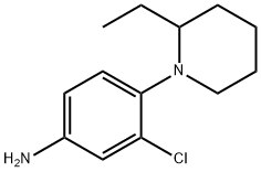 3-Chloro-4-(2-ethyl-1-piperidinyl)aniline,946668-90-2,结构式