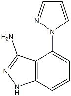 4-(1H-Pyrazol-1-yl)-1H-indazol-3-ylamine 结构式