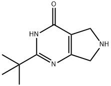 2-(tert-Butyl)-6,7-dihydro-5H-pyrrolo-[3,4-d]pyrimidin-4-ol 结构式