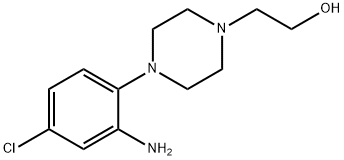 2-[4-(2-氨基-4-氯苯基)哌嗪-1-基]乙-1-醇 结构式