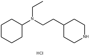 N-Ethyl-N-[2-(4-piperidinyl)ethyl]cyclohexanaminedihydrochloride Structure