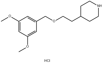 4-{2-[(3,5-Dimethoxybenzyl)oxy]ethyl}piperidinehydrochloride,1220032-49-4,结构式