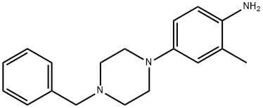4-(4-Benzyl-1-piperazinyl)-2-methylphenylamine Struktur