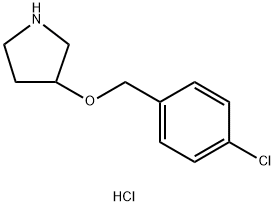 3-[(4-Chlorobenzyl)oxy]pyrrolidine hydrochloride Struktur